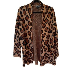 Women's Leopard Print Sweater Cardigan